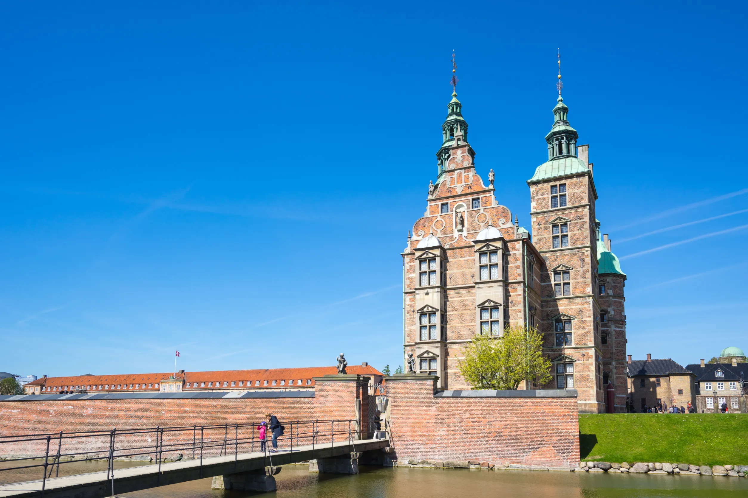rosenborg castle or rosenborg slot in copenhagen denmark