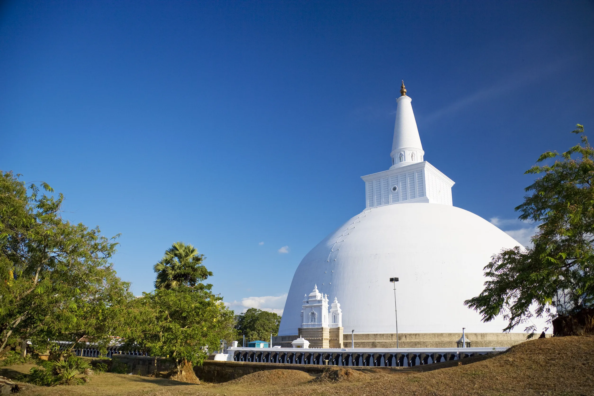 ruvanveli dagoba located at anuradhapura sri lanka