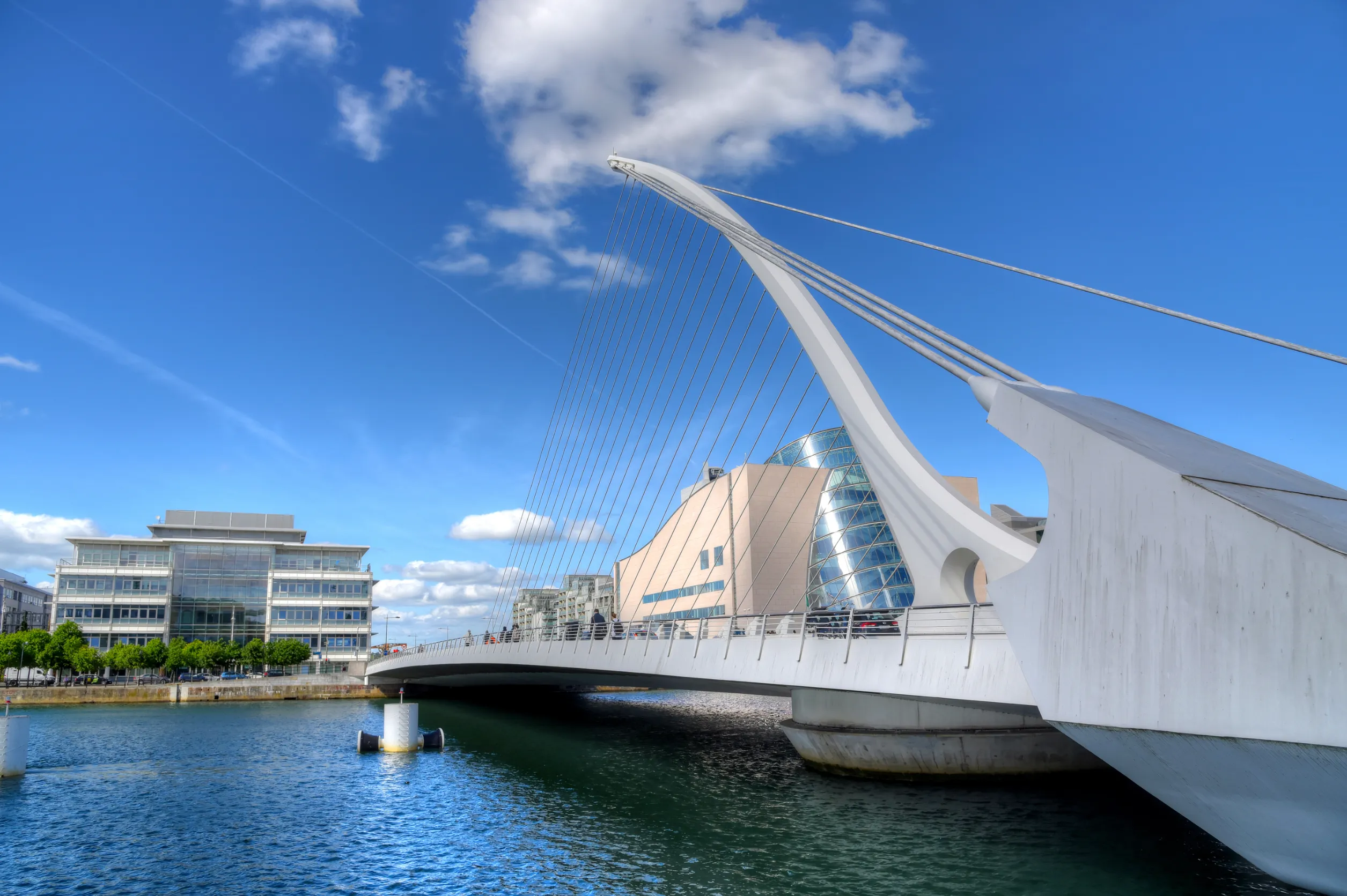 samuel beckett bridge over the river liffey