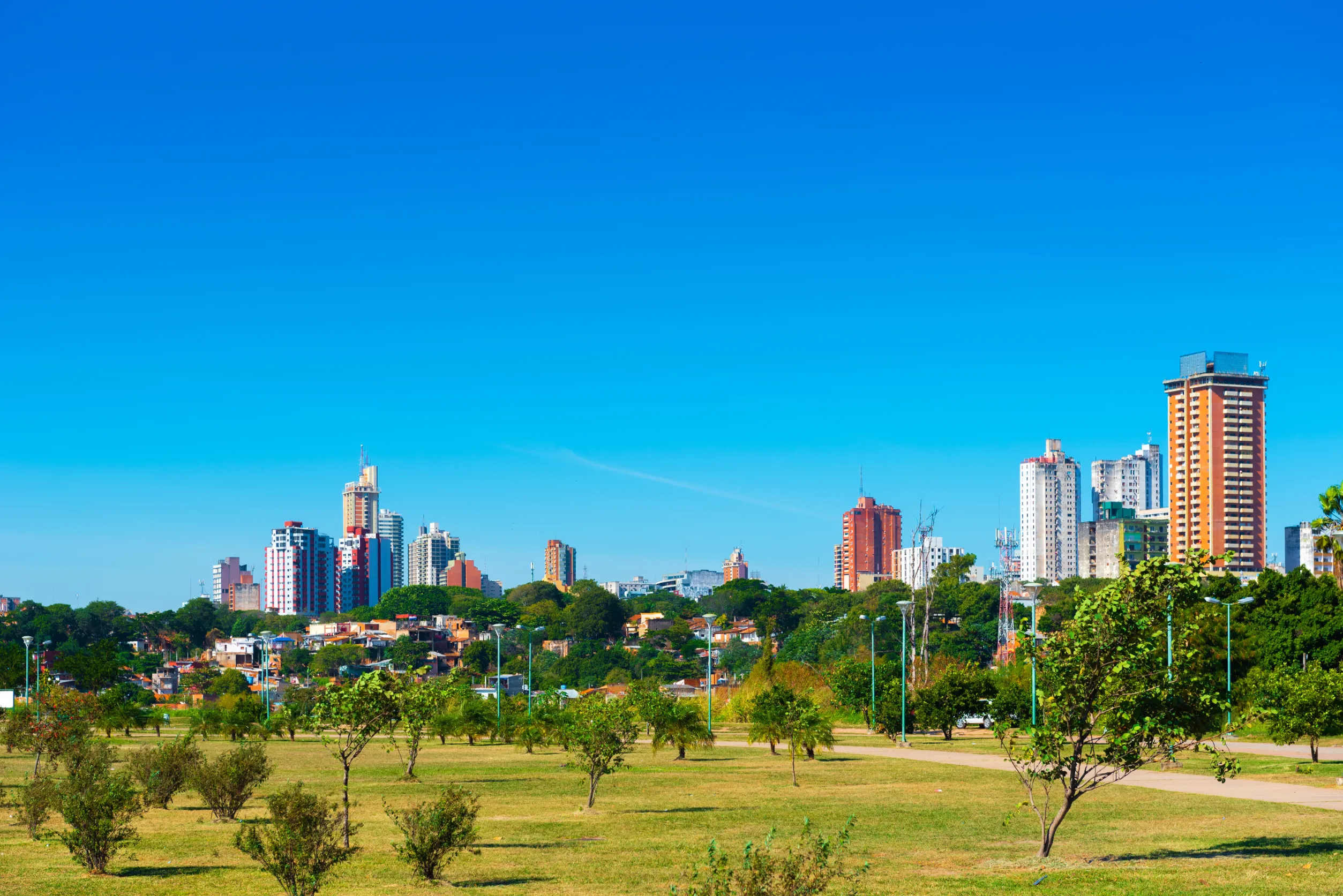 skyscrapers and city buildings asuncion paraguay city landscape