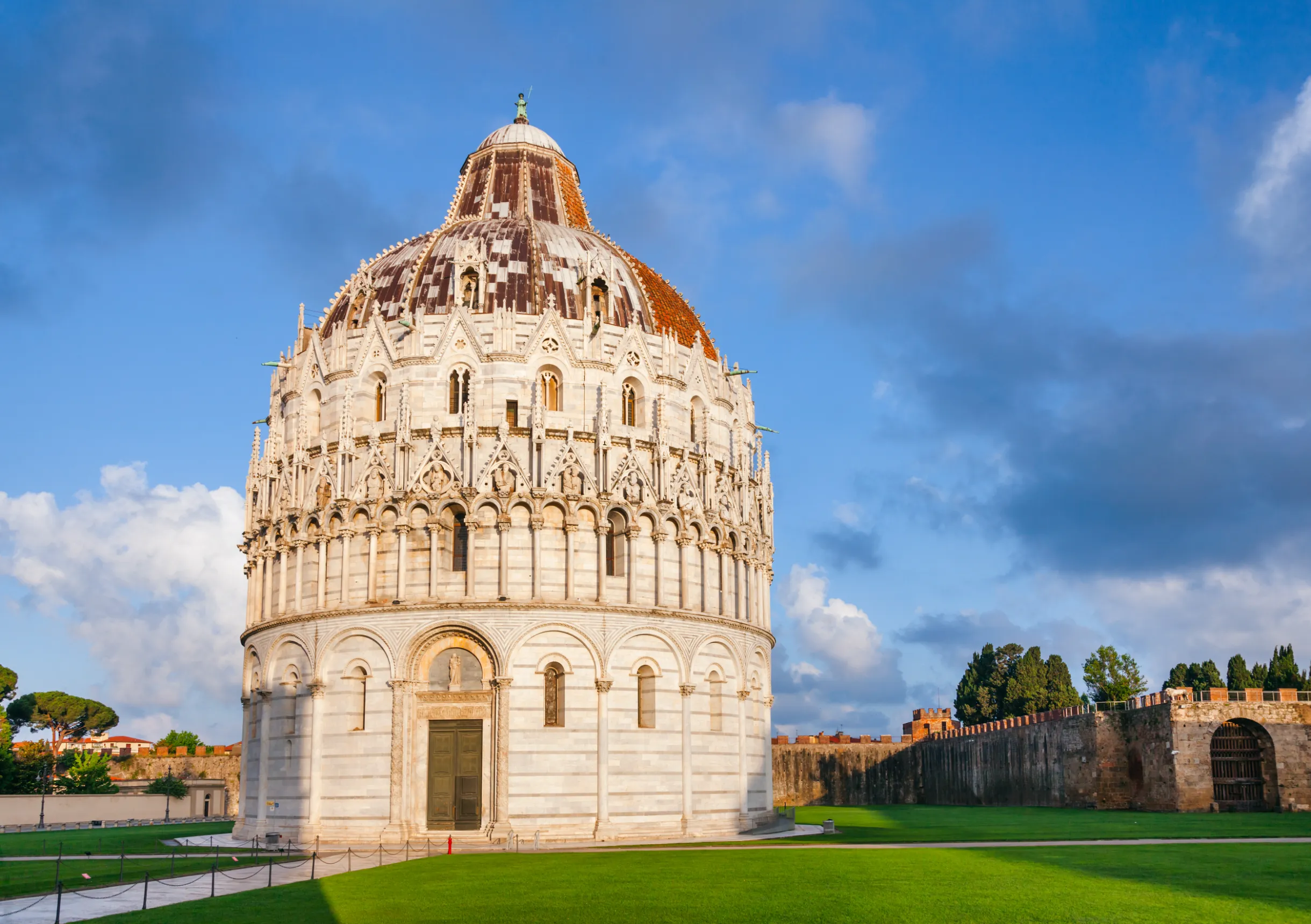 st john pisa baptistry at piazza dei miracoli piazza
