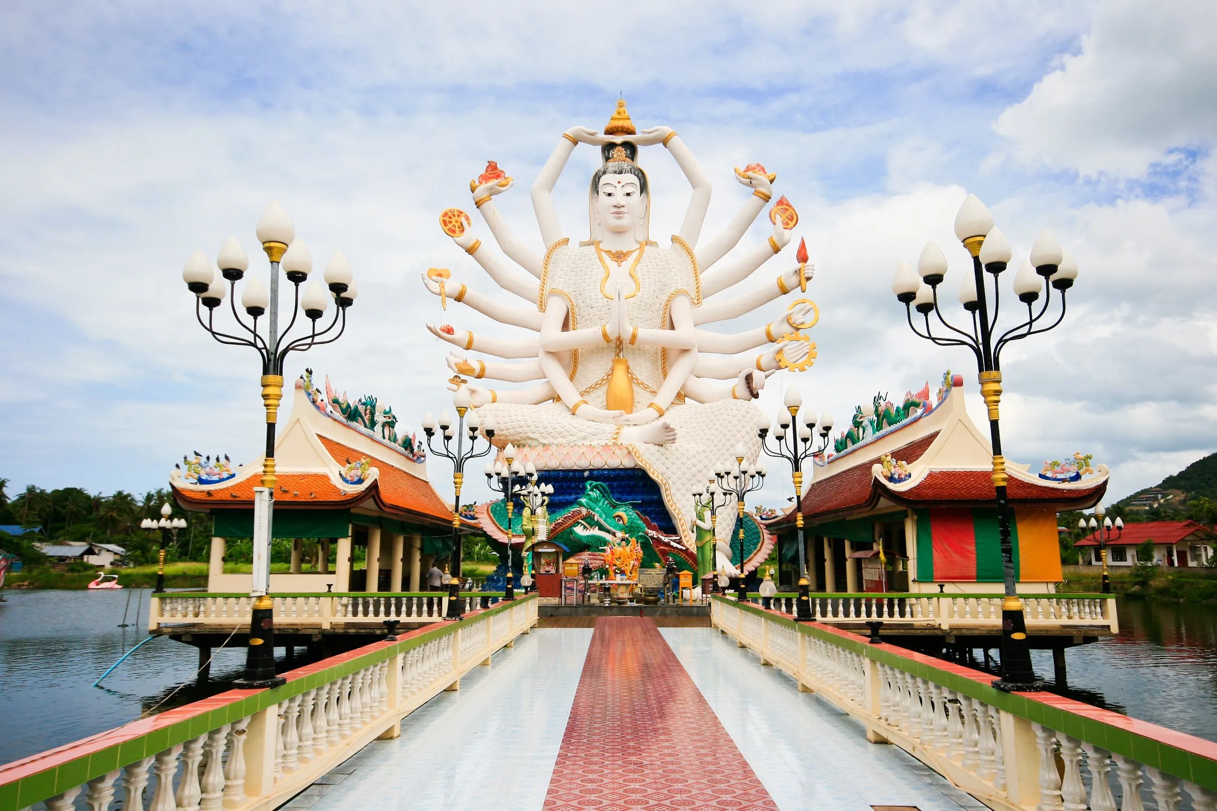 statue of shiva on samui island in thailand