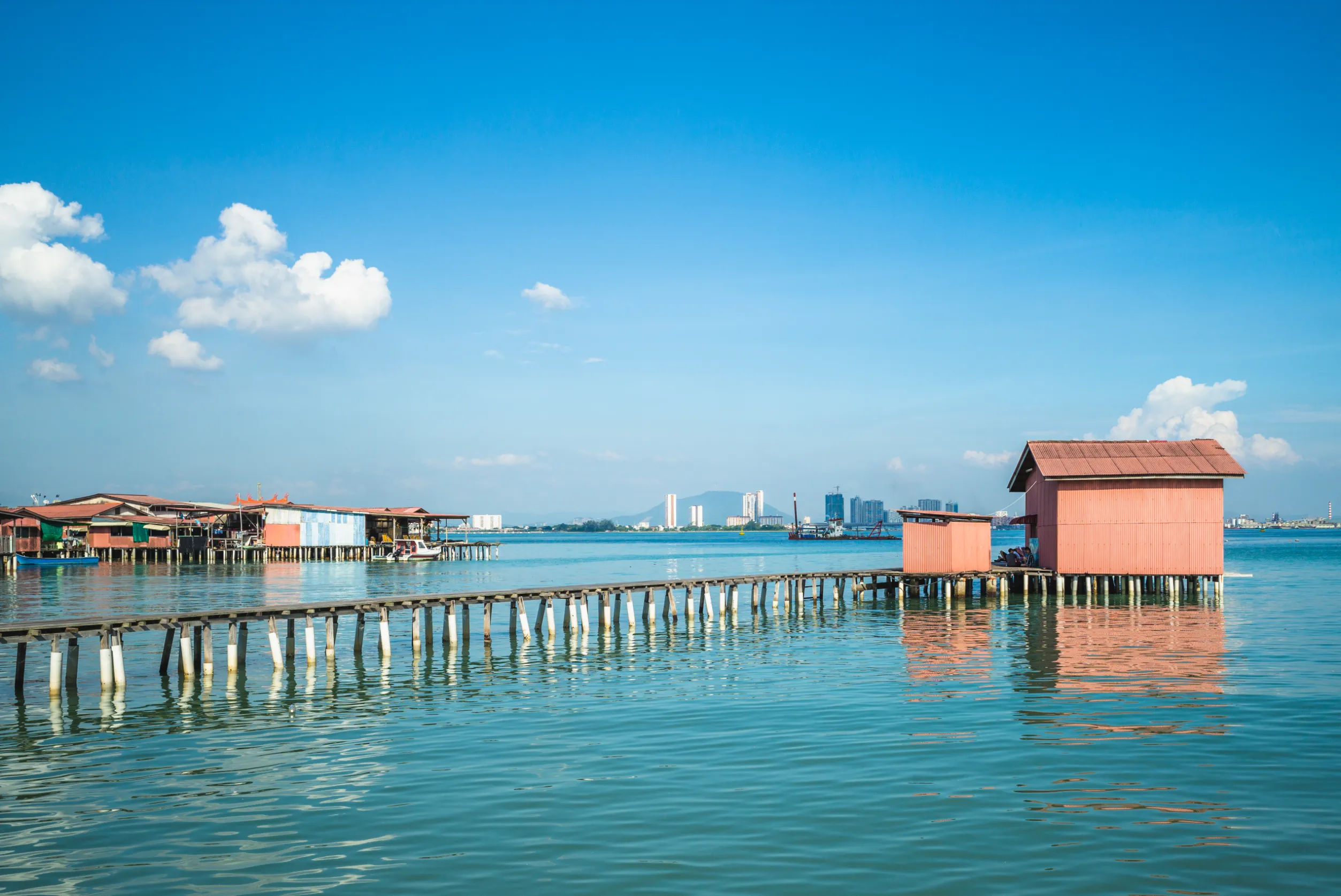 tan jetty one of clan jetties at penang malaysia