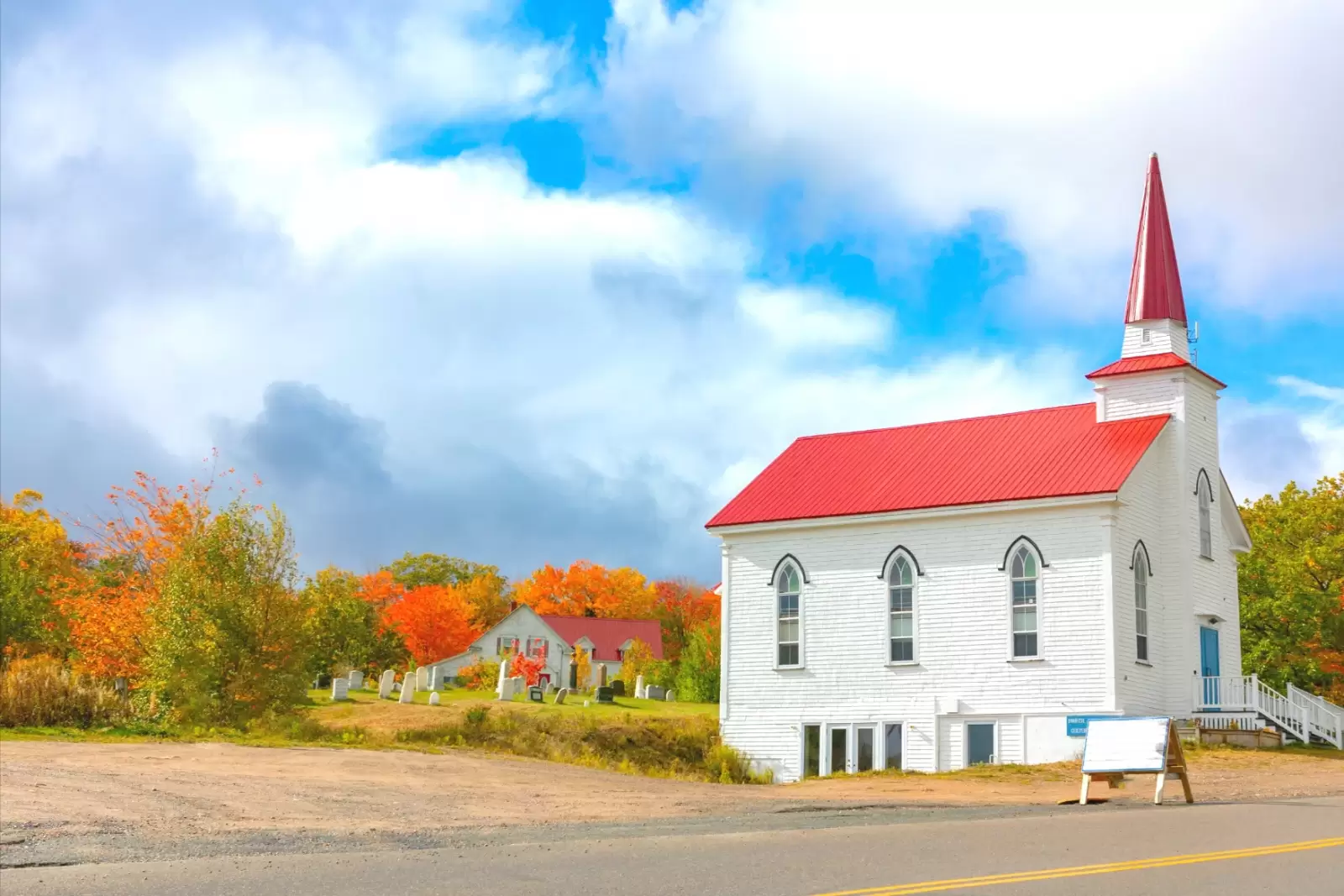 the cabot trail church in nova scotia canada