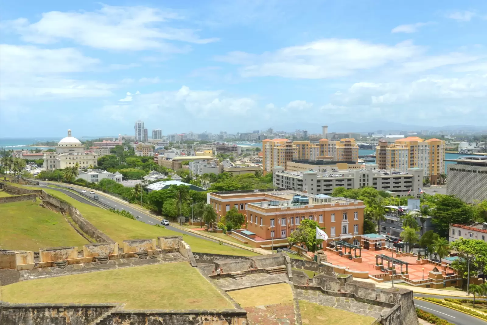 the castillo san cristobal view in san juan puerto rico