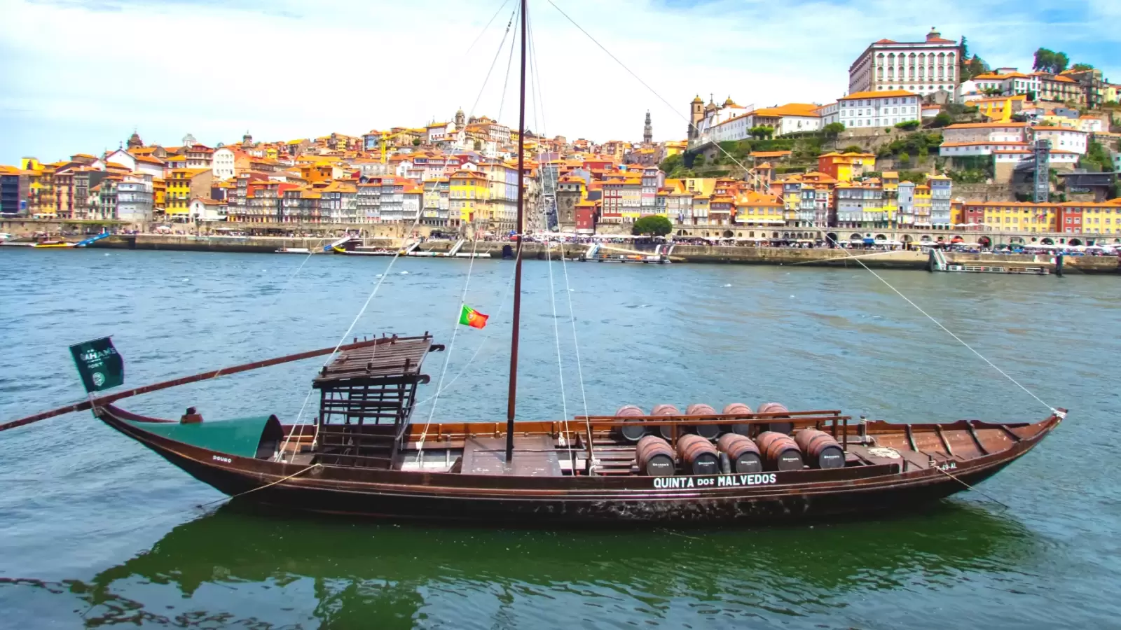 the douro river in porto portugal