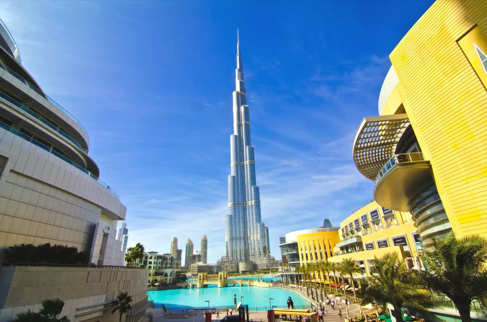 the famous burj khalifa world tallest tower in dubai united arab emirates