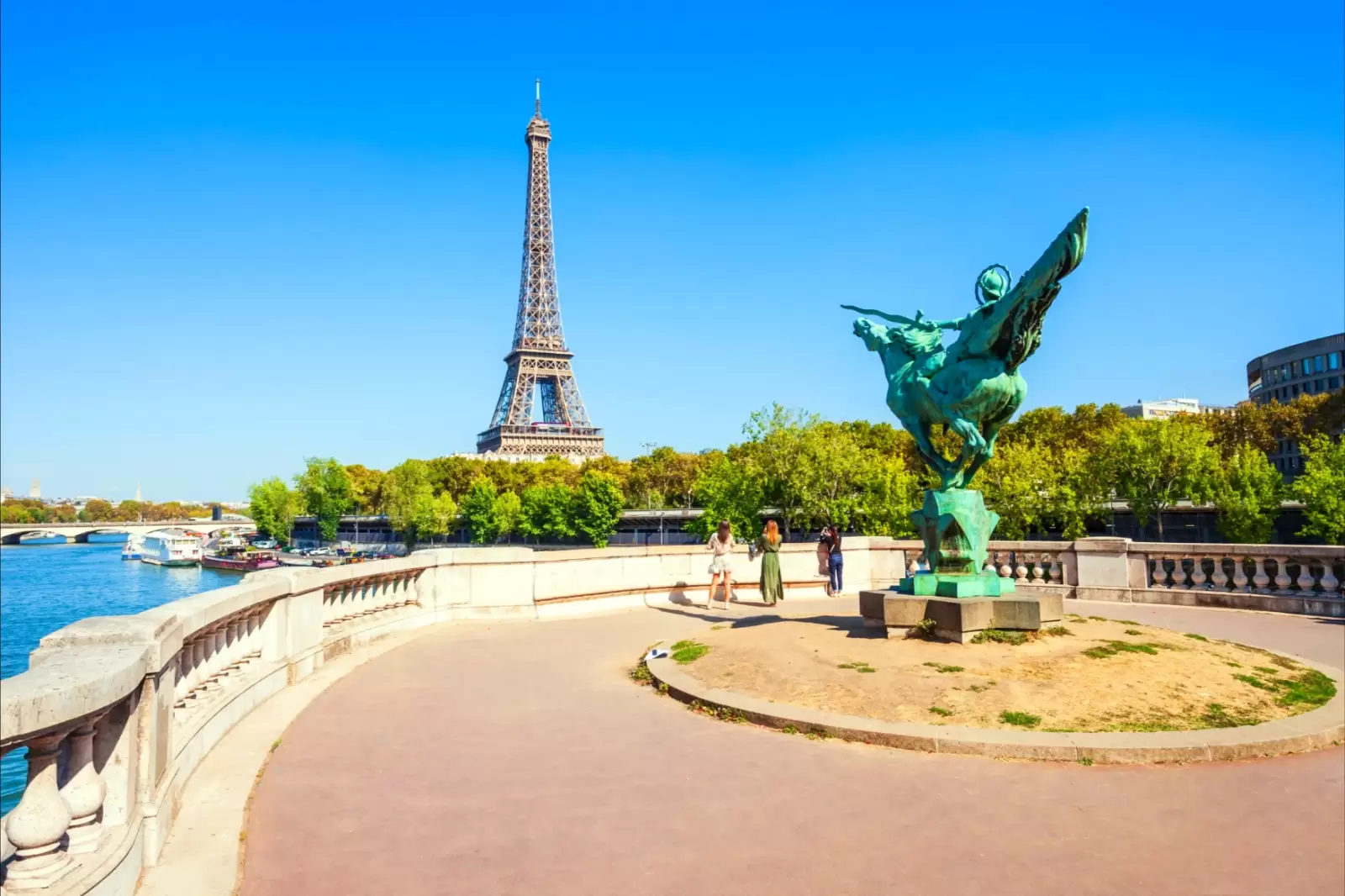 the famous eiffel tower in paris france
