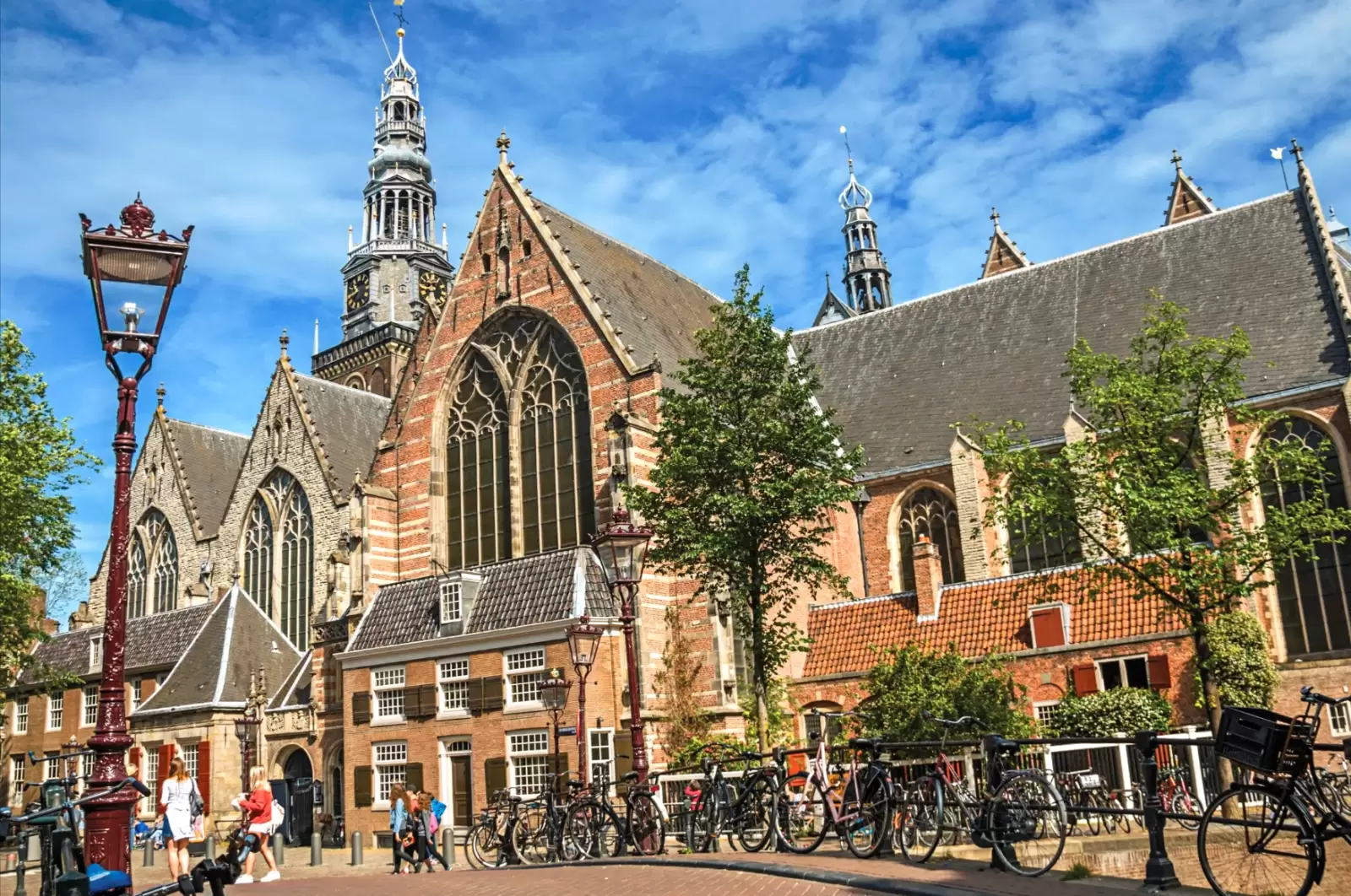 the famous old brick church in amsterdam netherland