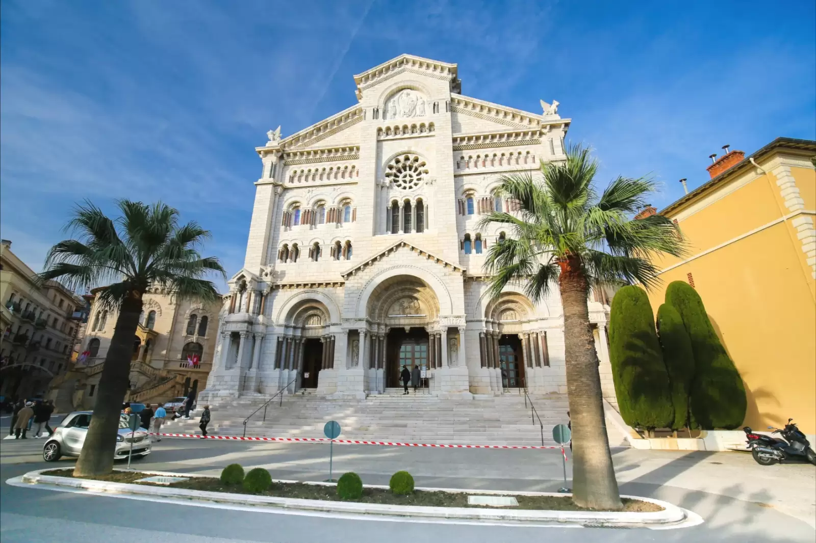 the famous our lady immaculate cathedral in monaco