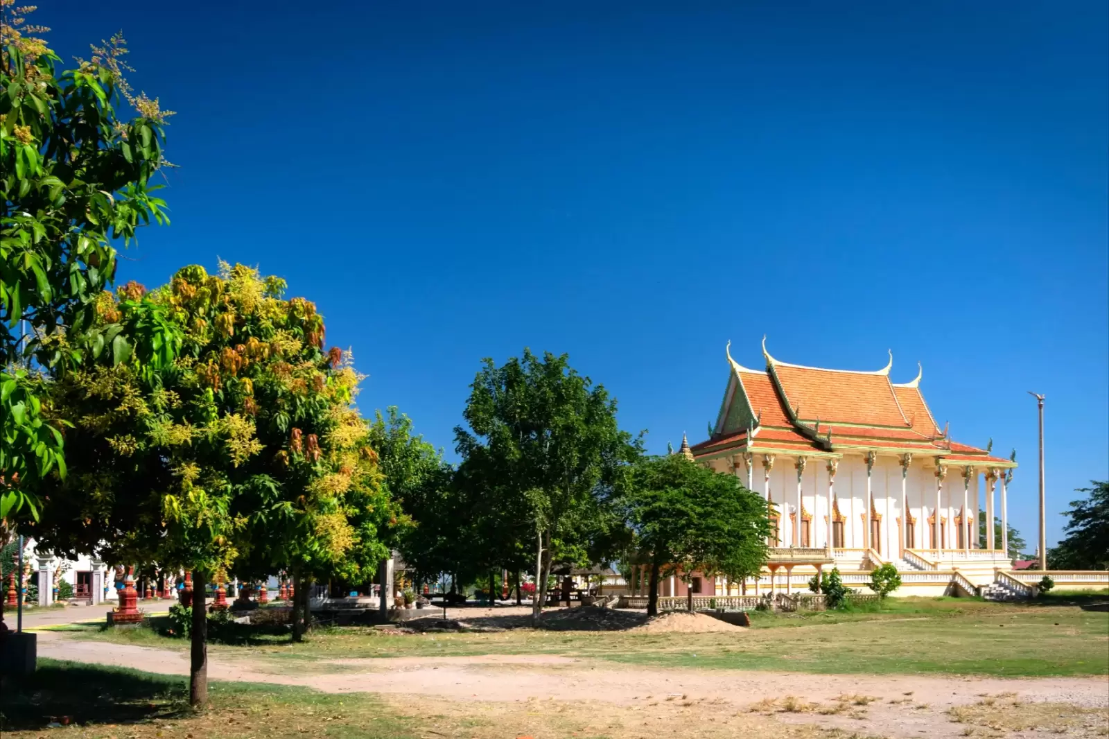 the famous wat svay andet pagoda in cambodian