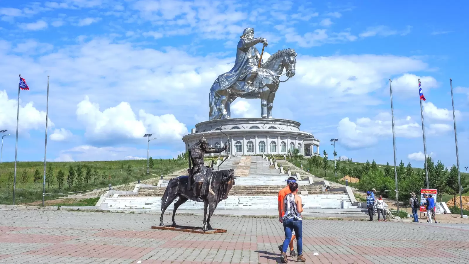 the genghis khan statue complex monument in mongolia