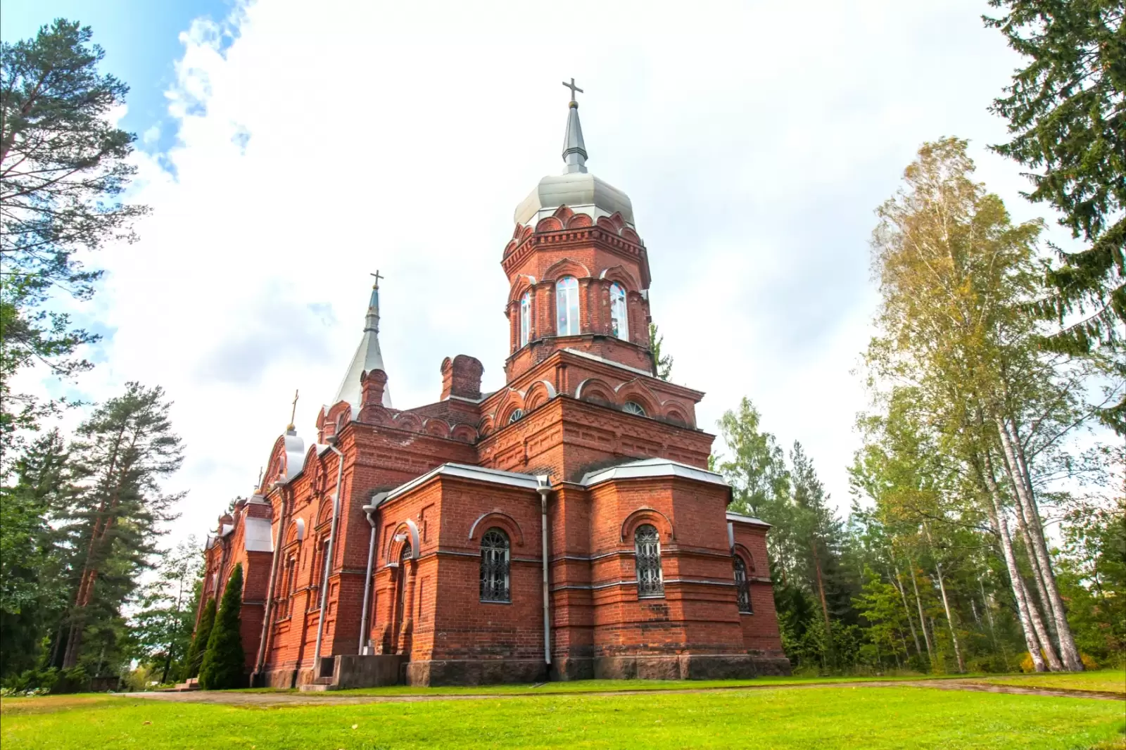 the holy cross church in kouvola finland