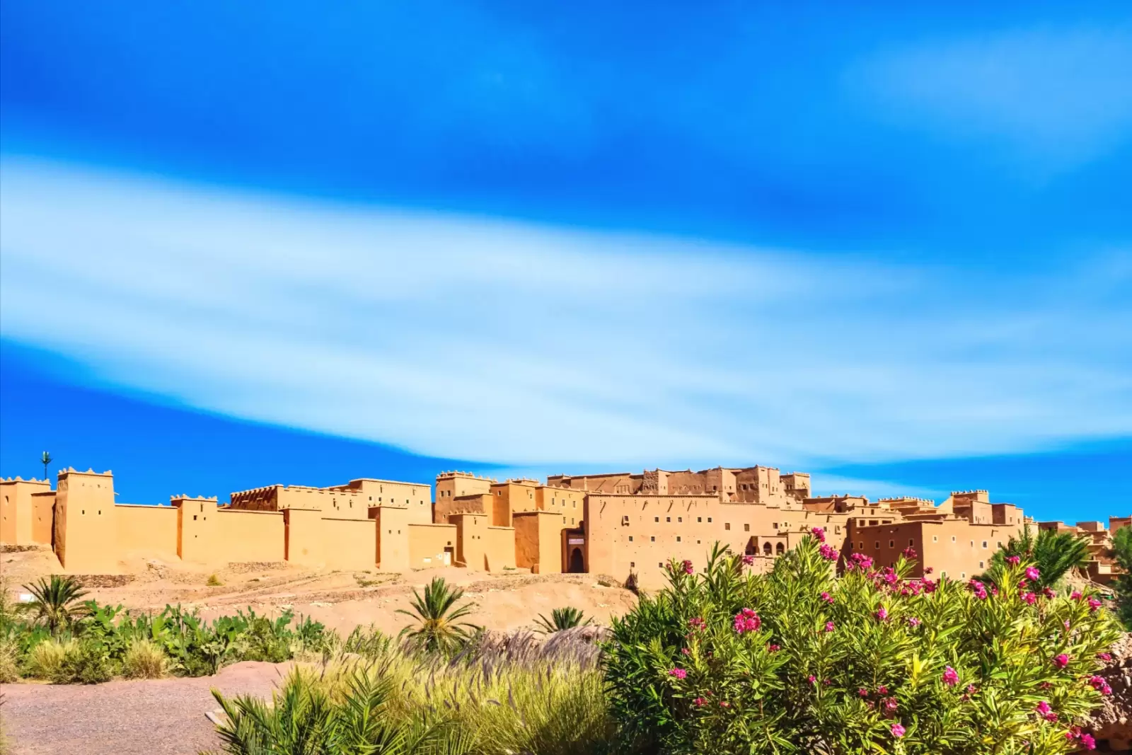 the kasbah taourirt traditional building in morocco