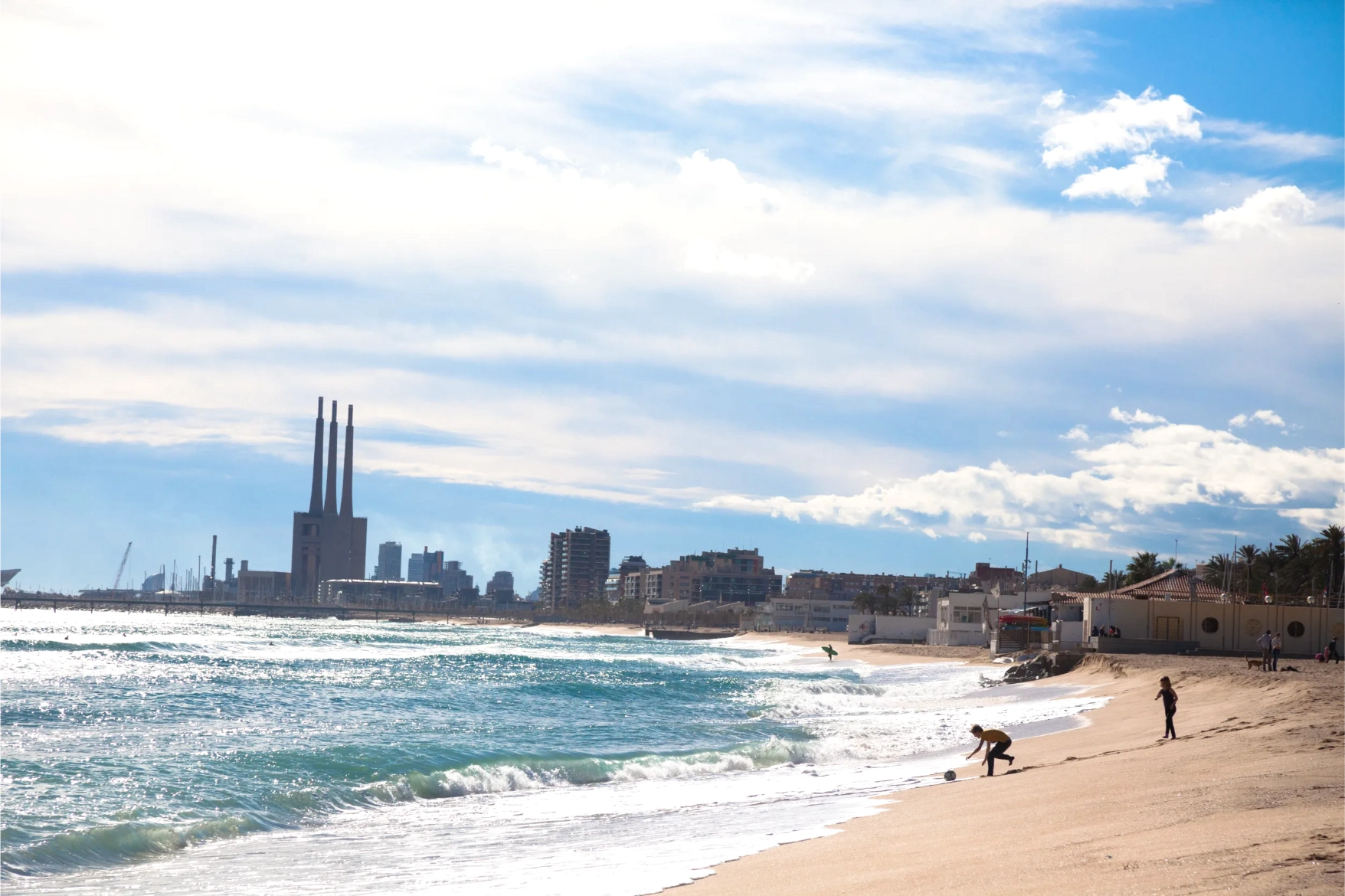 the silhouettes beach in casablanca morocco