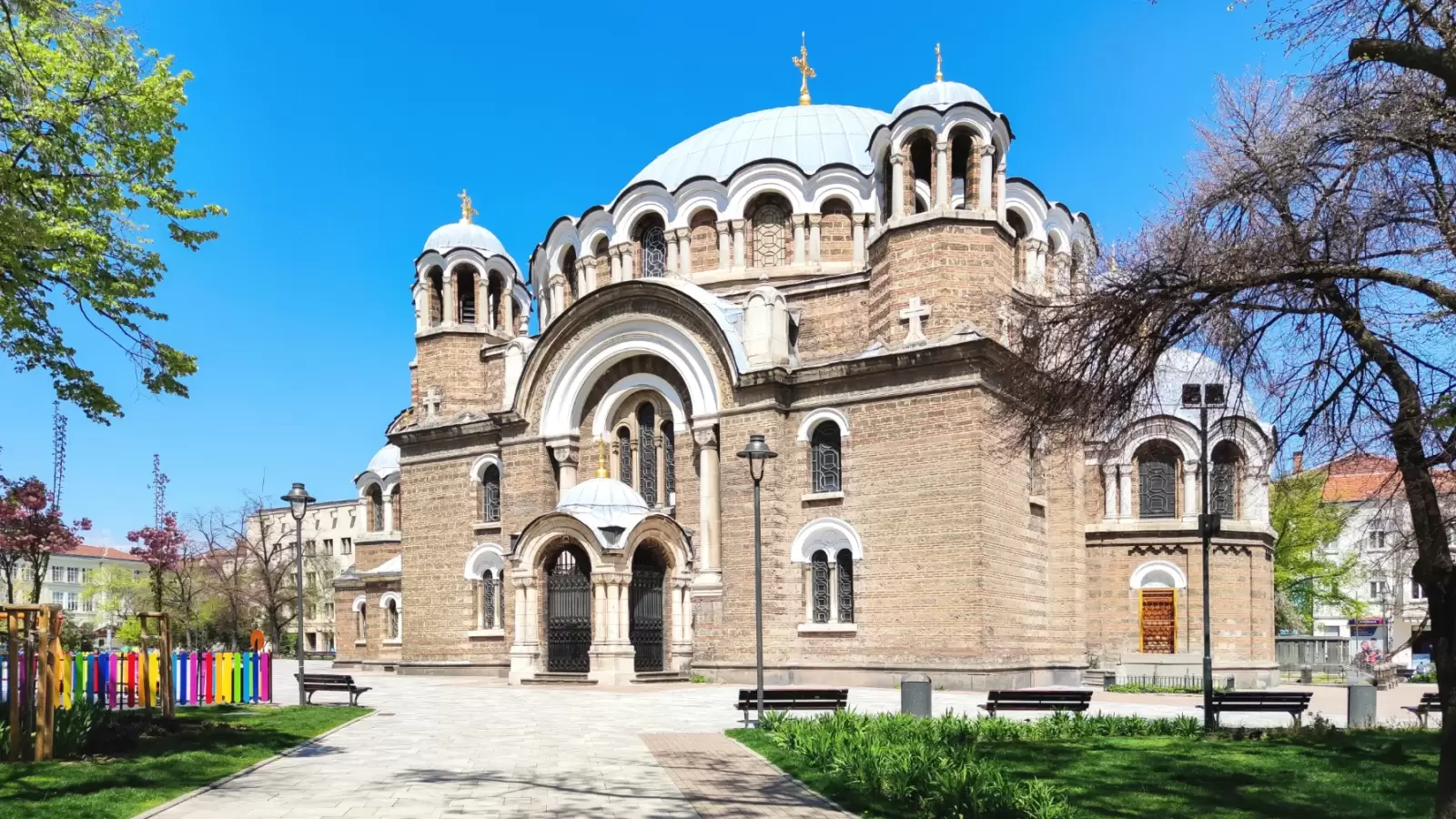 the sveti sedmochislenitsi cathedral in sofia bulgaria