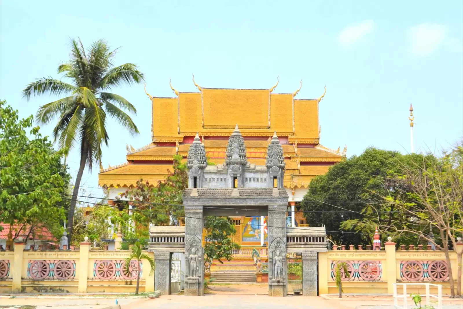 the wat preah prom buddhist temple in cambodia