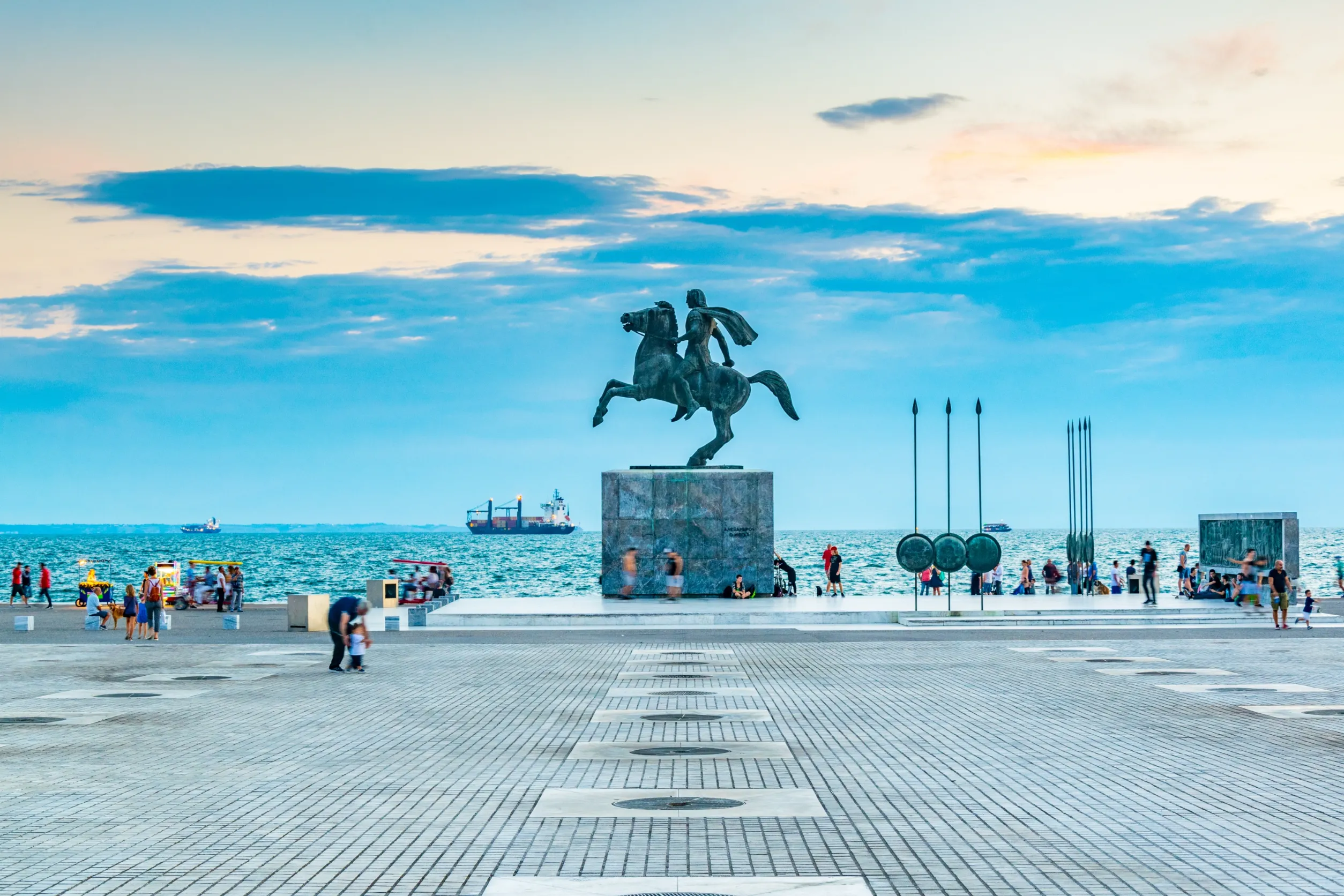thessaloniki greece the statue of alexander