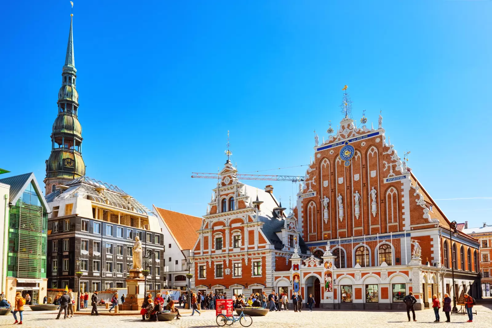 town hall square latvian ratslaukums is central squares of riga