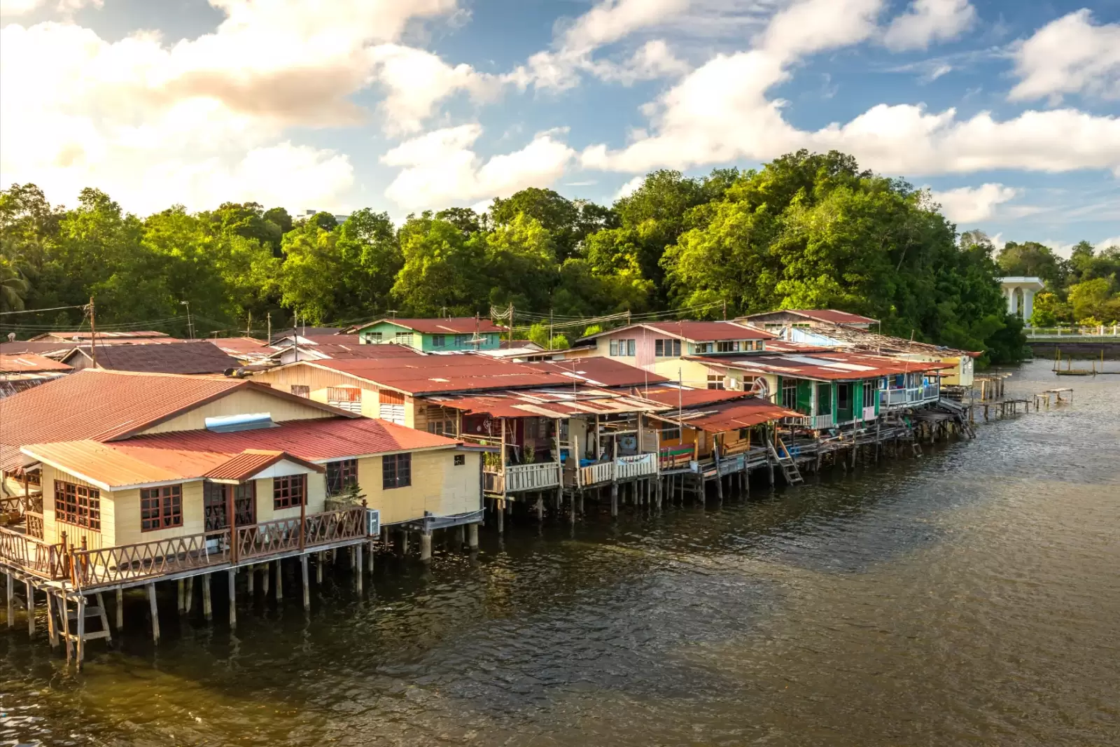 village of kampong ayer in bandar seri begawan brunei darussalam.