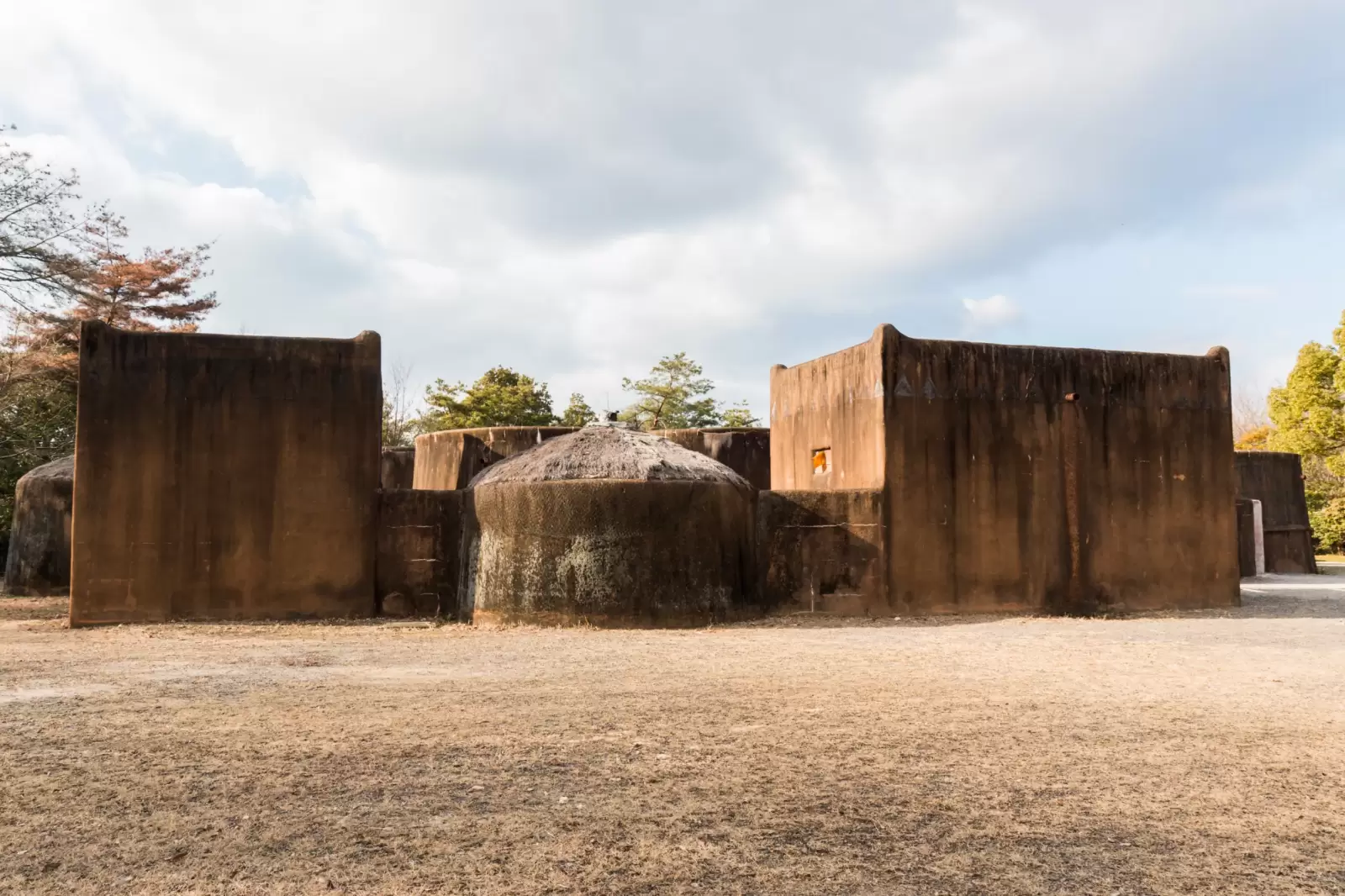 village of the gaan people of burkina faso africa homes made from mud and cement